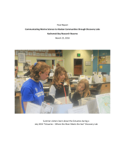 Final Report Communicating Marine Science to Alaskan
