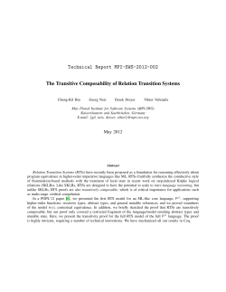 The Transitive Composability of Relation Transition Systems