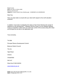 Dear Guy Have you been able to consult with your client with