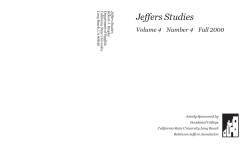 Number 4 (Fall 2000) - Robinson Jeffers Association