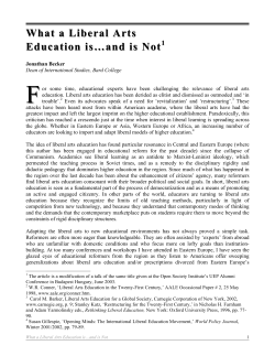 Essay  - Institute for International Liberal Education