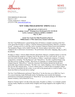 NEW YORK PHILHARMONIC SPRING GALA