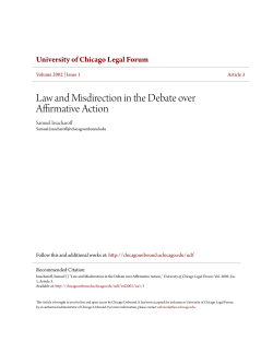 Law and Misdirection in the Debate over Affirmative Action