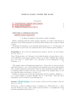 Class 5 - Dartmouth Math Home