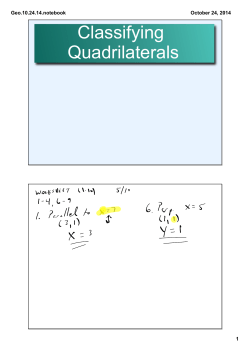 Classifying Quadrilaterals
