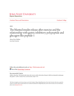 The blunted insulin release after exercise and the relationship with