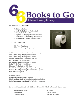 POTTY TRAINING 2. Potty by Leslie Patricelli