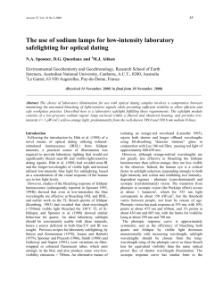 The use of sodium lamps for low-intensity laboratory safelighting for