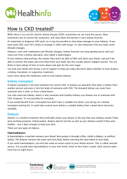 How is CKD treated?