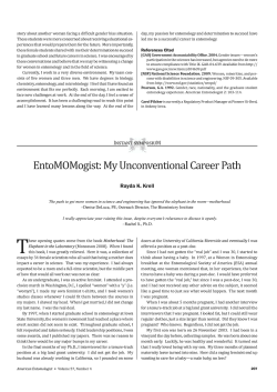 EntoMOMogist: My Unconventional Career Path