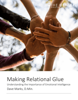 MAKING RELATIONAL GLUE: EMOTIONAL INTELLIGENCE