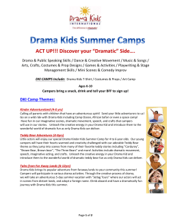 ACT UP!!! Discover your &ldquo;Dramatic&rdquo; Side&hellip;.