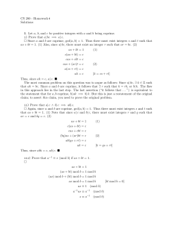 CS 280 - Homework 2 Solutions 1. Let a, b, and c be positive