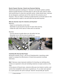 Bicycle Program Sharrows