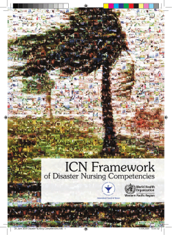 24 June 2009 Disaster Nursing Competencies.indd 1 11/09/2009 14