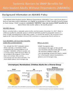 Systemic Barriers to SNAP Benefits for ABAWDs