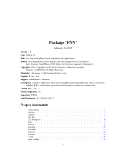 Package `FNN`