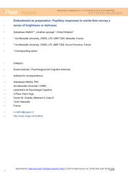 Embodiment as preparation: Pupillary responses to words