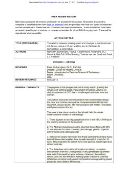 PEER REVIEW HISTORY BMJ Open publishes all reviews