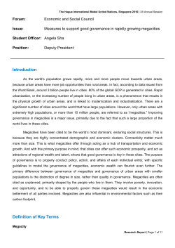 Measures to support good governance in