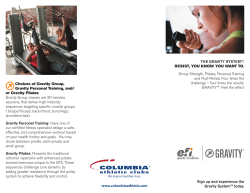 Gravity Brochure - Columbia Athletic Clubs