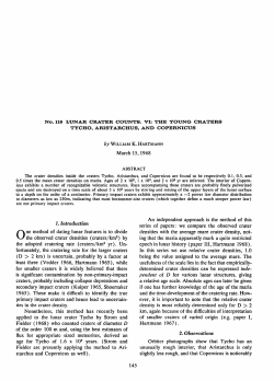 No. 119 LUNAR CRATER COUNTS. VI: THE YOUNG CRATERS