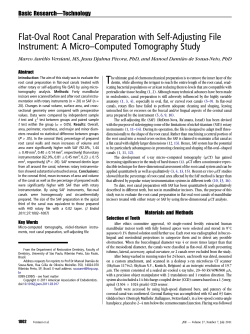 Flat-Oval Root Canal Preparation with Self-Adjusting