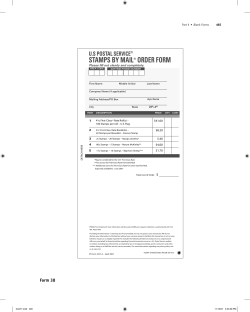 stamps by mail® order form