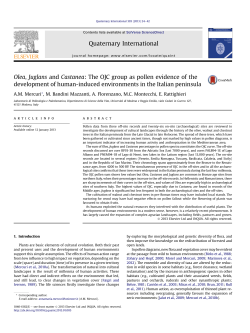 Olea, Juglans and Castanea: The OJC group as pollen