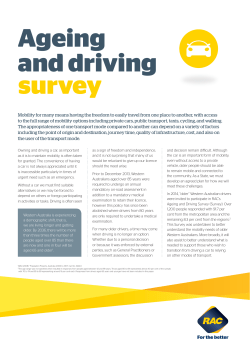 Ageing and driving survey