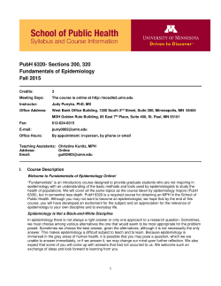 PubH 6320 - University of Minnesota