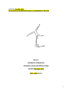 1 UPDATED Oct 26th, 2015 All revisions for the 2015