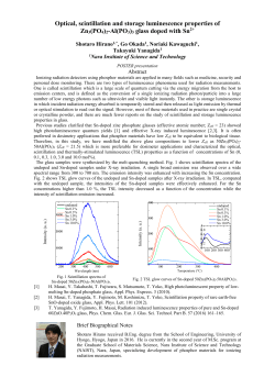 Shotaro Hirano - 9th International Conference on Borate Glasses