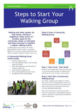 Steps to Start Your Walking Group