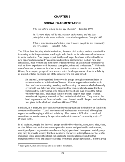 chapter 6 social fragmentation