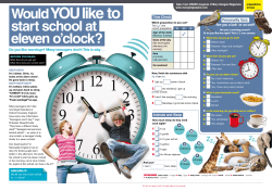 Starting school at 11 o`clock