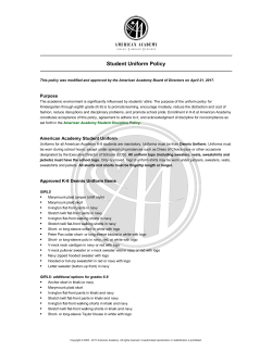 Student Uniform Policy