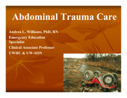 Abdominal Trauma Care
