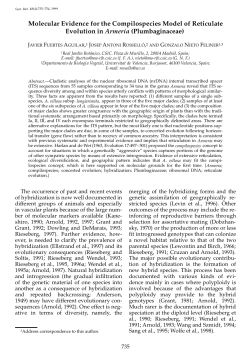 Molecular Evidence for the Compilospecies Model of Reticulate