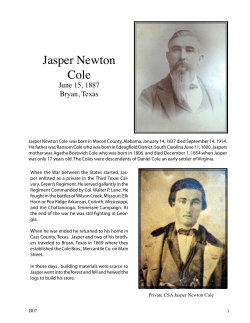 Jasper Newton Cole