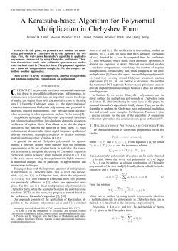 A Karatsuba-based Algorithm for Polynomial Multiplication in