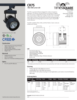 CR75 Spec Sheet