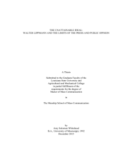 THE UNATTAINABLE IDEAL: WALTER