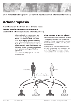 Achondroplasia - Great Ormond Street Hospital