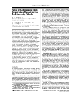 Natural and Anthropogenic Nitrate Contamination of Groundwater in