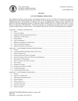 CAPR 60-6 CAP Counterdrug Operations
