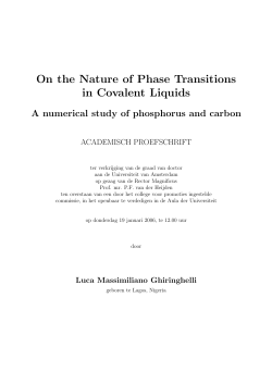 On the Nature of Phase Transitions in Covalent Liquids