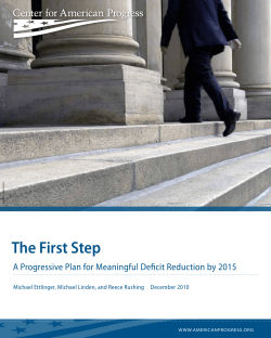 The First Step - Center for American Progress