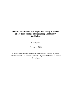 Northern Exposure: A Comparison Study of Alaska and Yukon