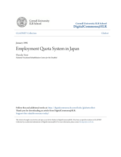 Employment Quota System in Japan